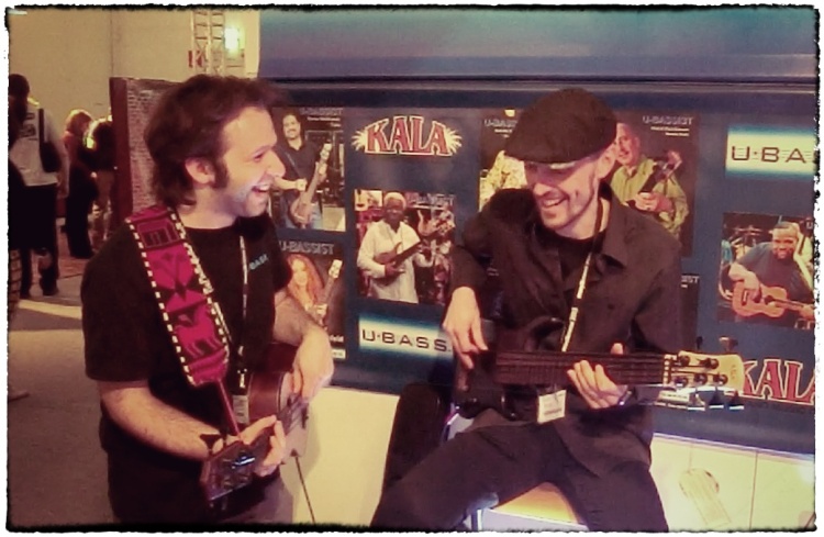 Armin Alic and me jammin' at the Ubass booth!